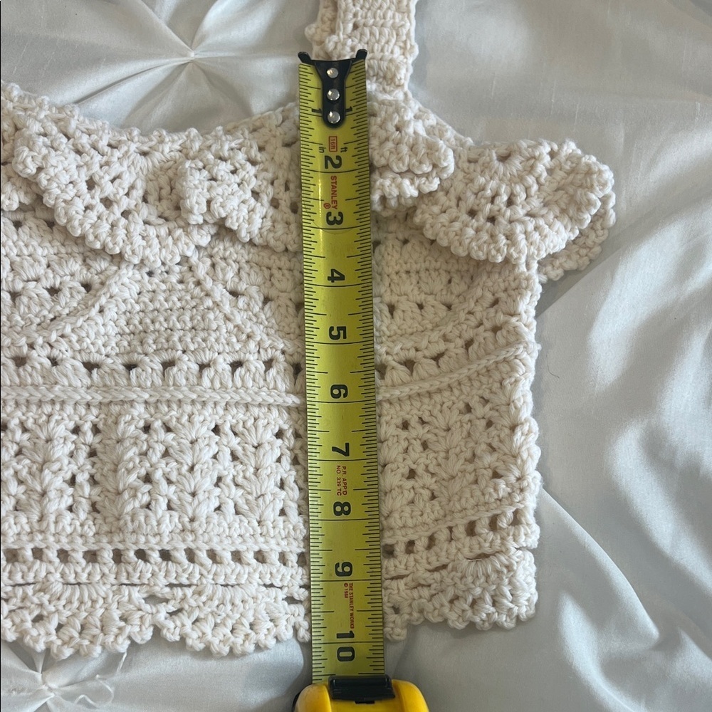 NWOT SEA Rylee Cream Crochet Crop Top Size XS - Picture 11 of 11